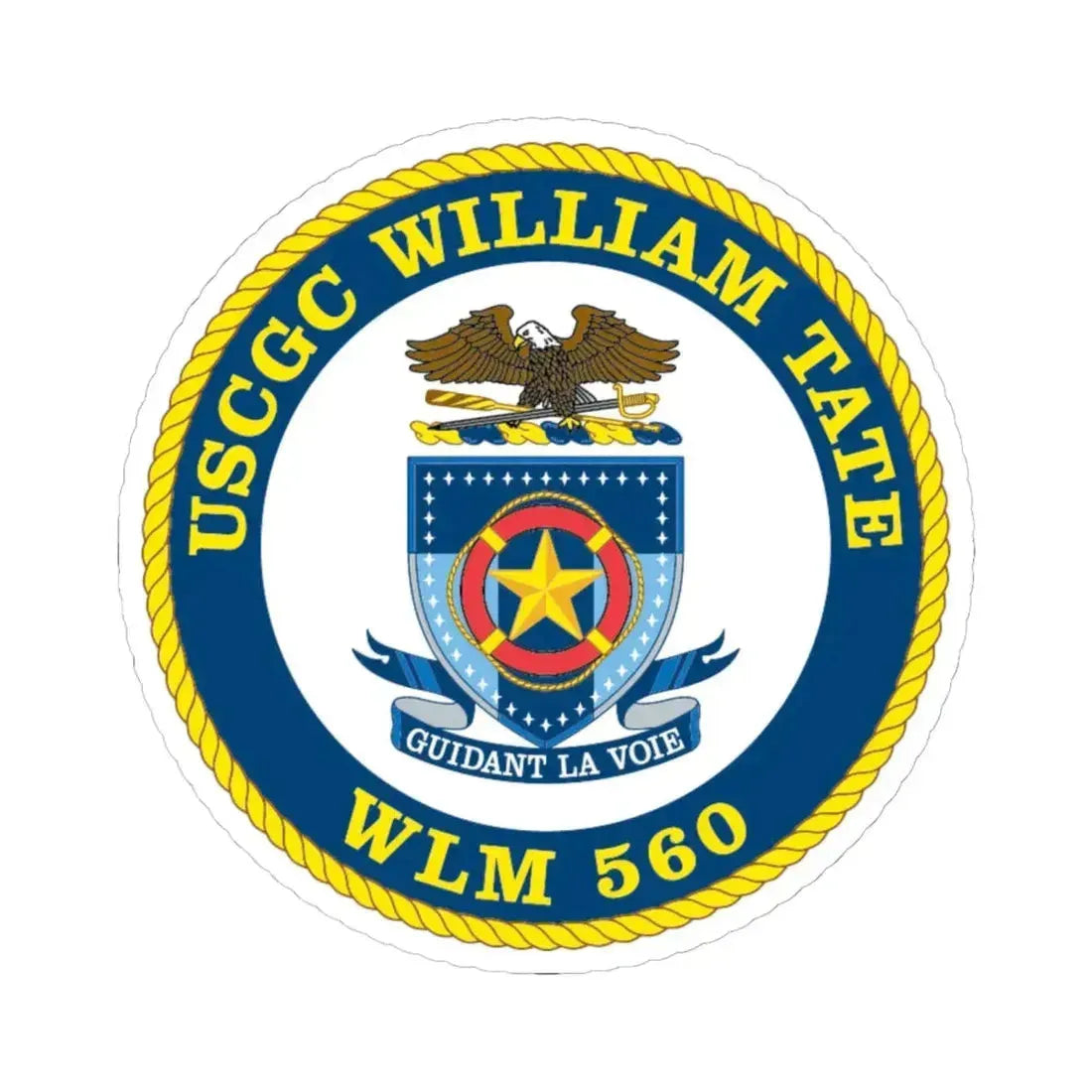 USCGC William Tate WLM 560 (U.S. Coast Guard) STICKER Vinyl Kiss-Cut Decal 6 Inch White - The Sticker Space
