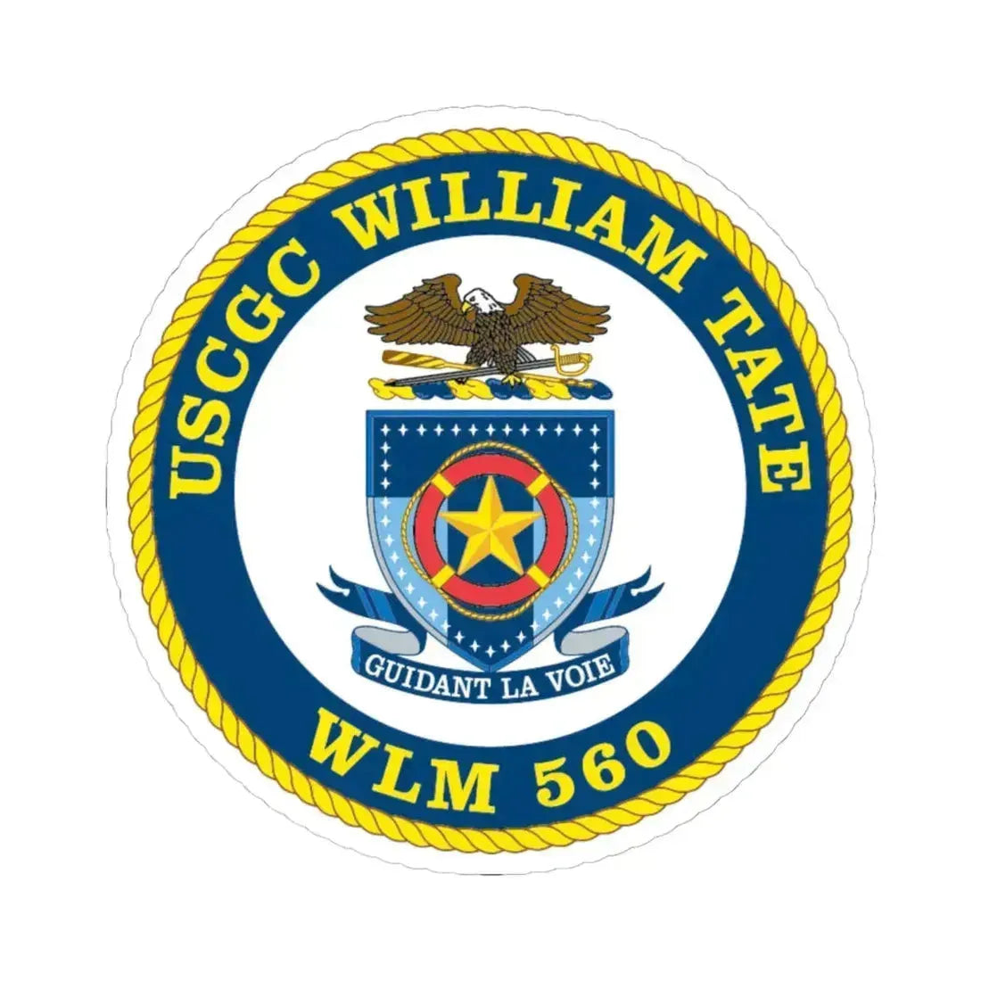USCGC William Tate WLM 560 (U.S. Coast Guard) STICKER Vinyl Kiss-Cut Decal 6 Inch White - The Sticker Space
