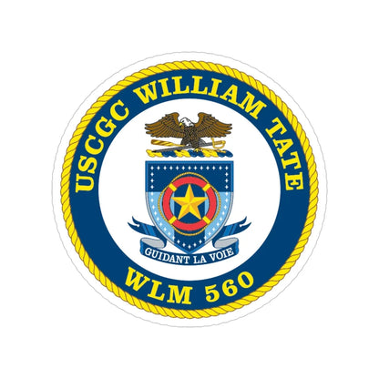 USCGC William Tate WLM 560 (U.S. Coast Guard) Transparent STICKER Die-Cut Vinyl Decal 6 Inch - The Sticker Space