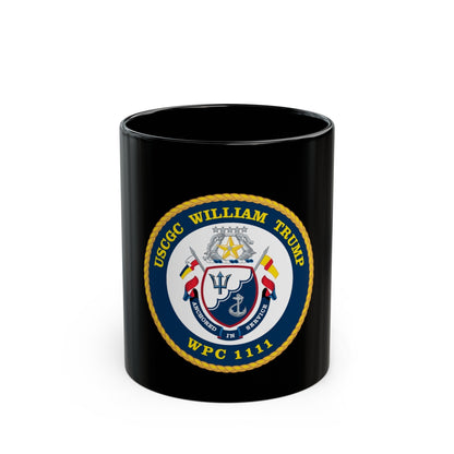 USCGC William Trump WPC 1111 (U.S. Coast Guard) Black Coffee Mug-11oz-The Sticker Space