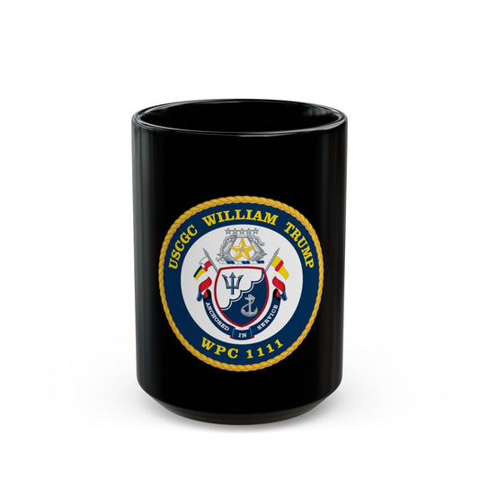 USCGC William Trump WPC 1111 (U.S. Coast Guard) Black Coffee Mug-15oz-The Sticker Space