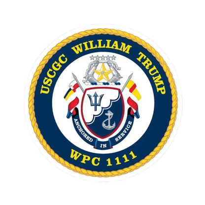 USCGC William Trump WPC 1111 (U.S. Coast Guard) STICKER Vinyl Kiss-Cut Decal 2 Inch White - The Sticker Space