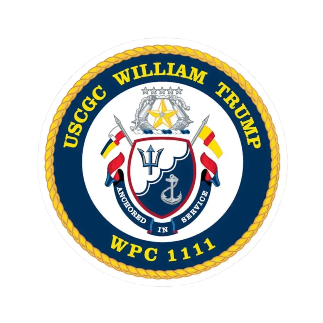 USCGC William Trump WPC 1111 (U.S. Coast Guard) STICKER Vinyl Kiss-Cut Decal - The Sticker Space