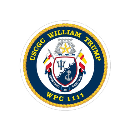 USCGC William Trump WPC 1111 (U.S. Coast Guard) Transparent STICKER Die-Cut Vinyl Decal 5 Inch - The Sticker Space
