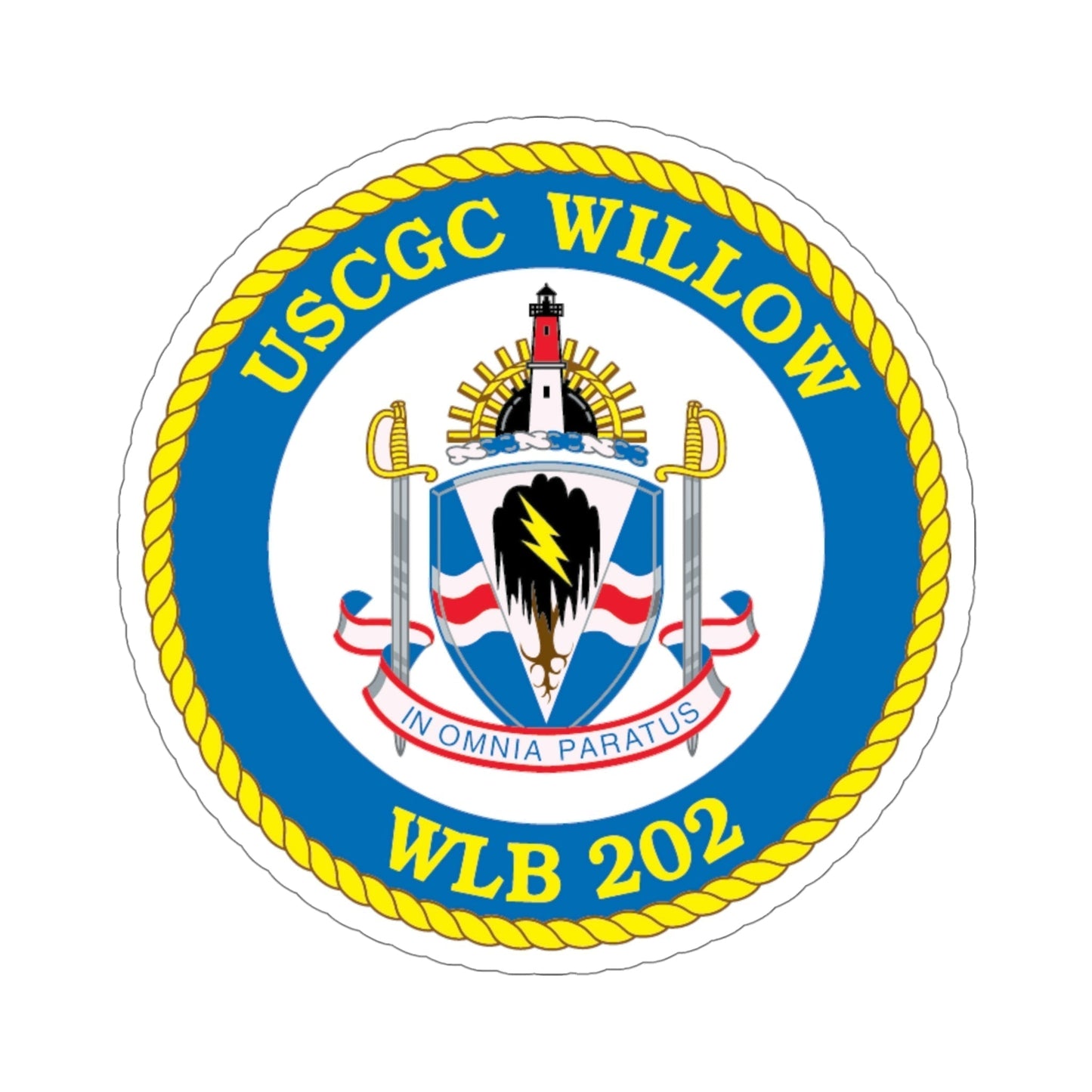 USCGC Willow WLB 202 (U.S. Coast Guard) STICKER Vinyl Die-Cut Decal-5 Inch-The Sticker Space