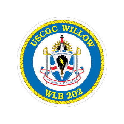 USCGC Willow WLB 202 (U.S. Coast Guard) Transparent STICKER Die-Cut Vinyl Decal-4 Inch-The Sticker Space