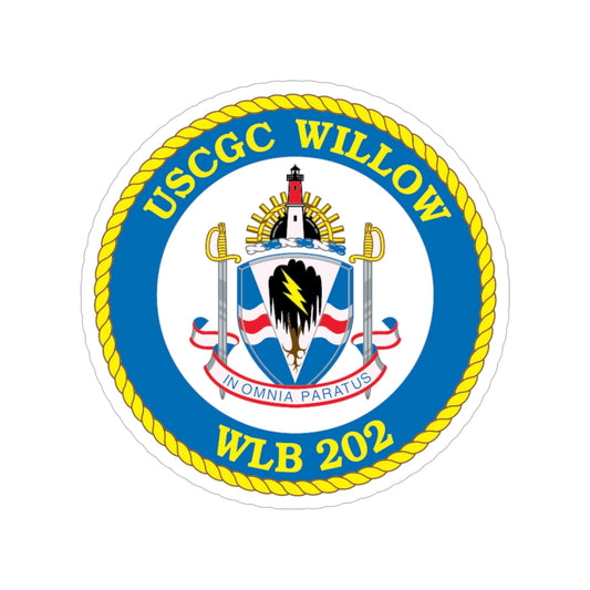 USCGC Willow WLB 202 (U.S. Coast Guard) Transparent STICKER Die-Cut Vinyl Decal-6 Inch-The Sticker Space