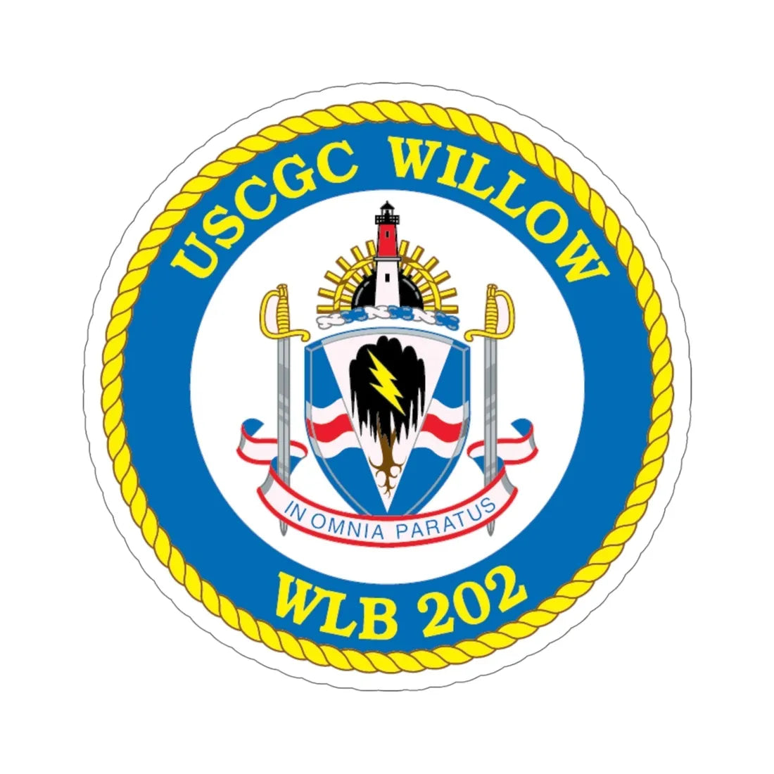 USCGC Willow WLB 202 (U.S. Coast Guard) STICKER Vinyl Die-Cut Decal 5 Inch - The Sticker Space