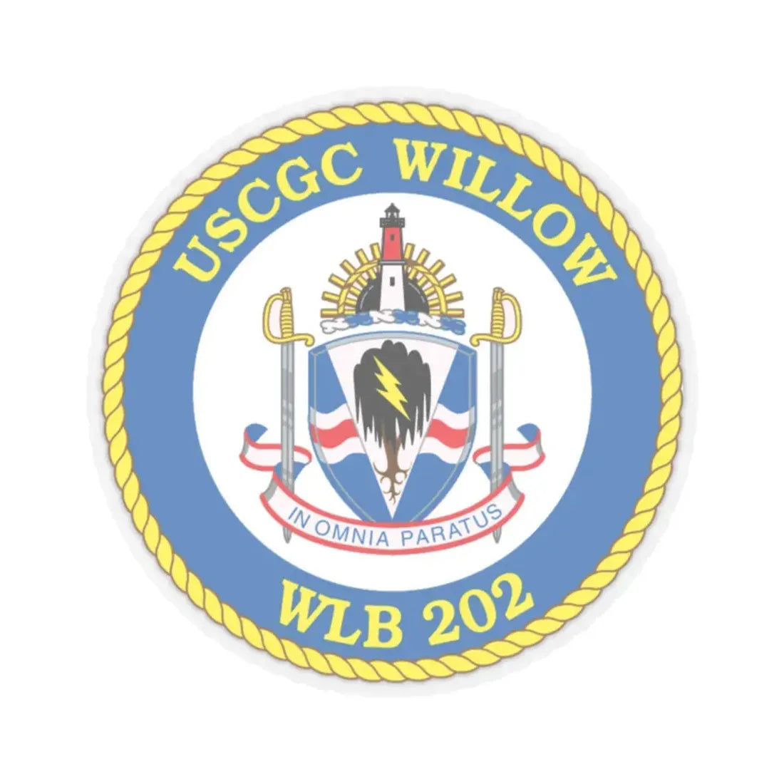 USCGC Willow WLB 202 (U.S. Coast Guard) STICKER Vinyl Kiss-Cut Decal 2 Inch Transparent - The Sticker Space
