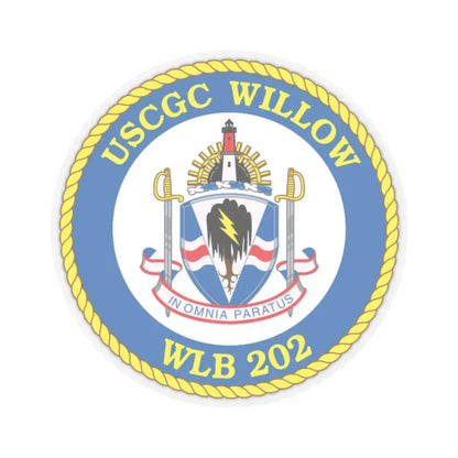 USCGC Willow WLB 202 (U.S. Coast Guard) STICKER Vinyl Kiss-Cut Decal 2 Inch Transparent - The Sticker Space