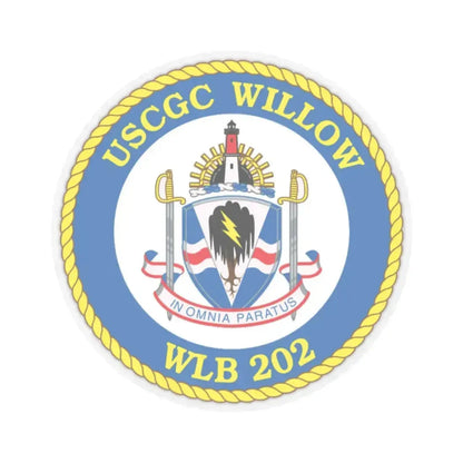 USCGC Willow WLB 202 (U.S. Coast Guard) STICKER Vinyl Kiss-Cut Decal 2 Inch Transparent - The Sticker Space