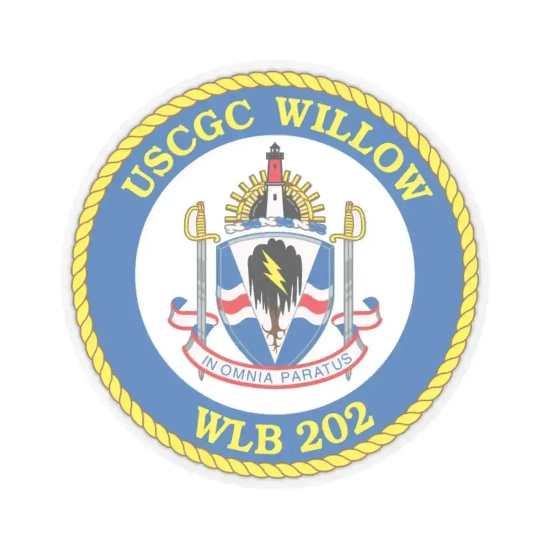 USCGC Willow WLB 202 (U.S. Coast Guard) STICKER Vinyl Kiss-Cut Decal 2 Inch Transparent - The Sticker Space