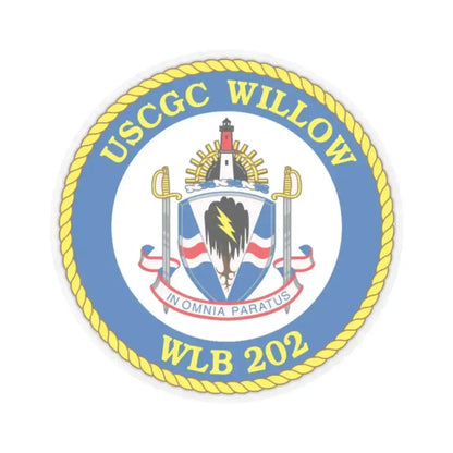 USCGC Willow WLB 202 (U.S. Coast Guard) STICKER Vinyl Kiss-Cut Decal 2 Inch Transparent - The Sticker Space