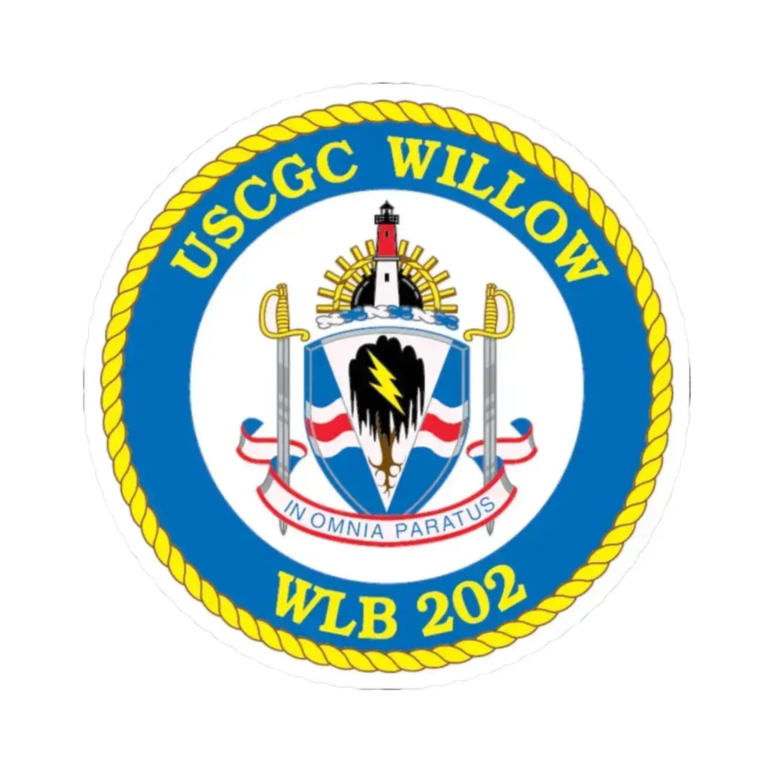 USCGC Willow WLB 202 (U.S. Coast Guard) STICKER Vinyl Kiss-Cut Decal 2 Inch White - The Sticker Space