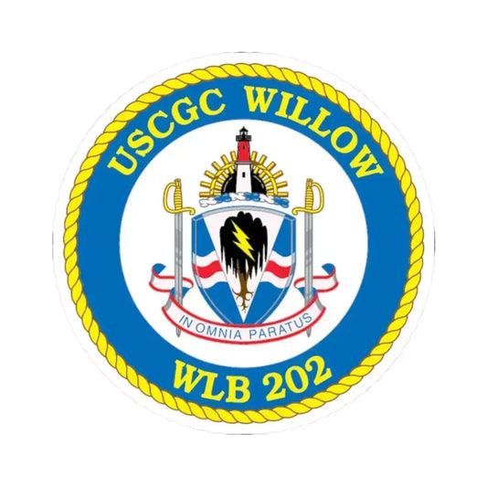 USCGC Willow WLB 202 (U.S. Coast Guard) STICKER Vinyl Kiss-Cut Decal 2 Inch White - The Sticker Space