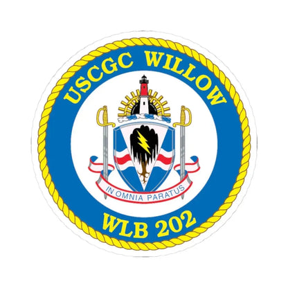 USCGC Willow WLB 202 (U.S. Coast Guard) STICKER Vinyl Kiss-Cut Decal 3 Inch White - The Sticker Space