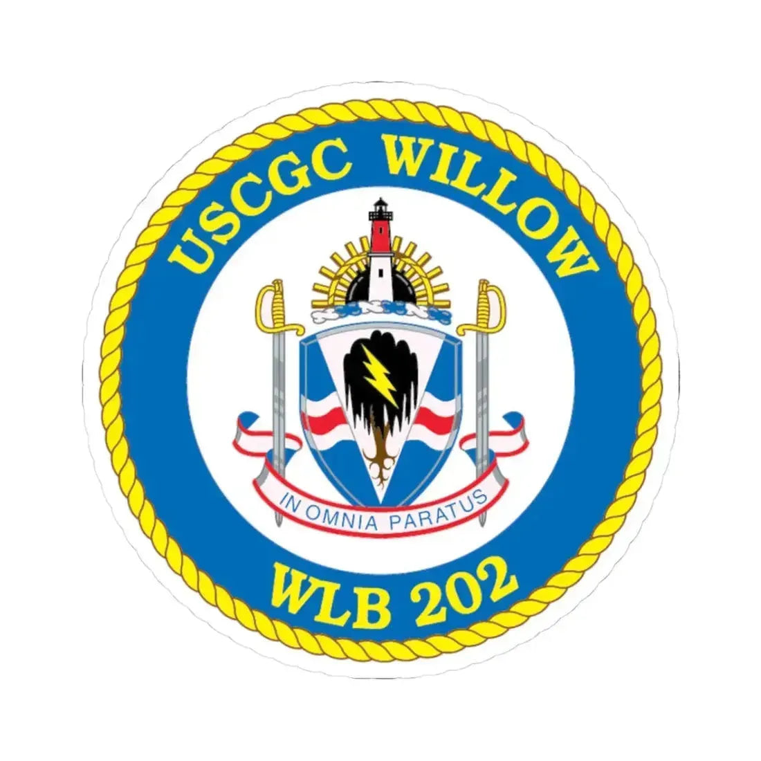 USCGC Willow WLB 202 (U.S. Coast Guard) STICKER Vinyl Kiss-Cut Decal 3 Inch White - The Sticker Space