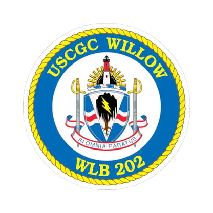 USCGC Willow WLB 202 (U.S. Coast Guard) STICKER Vinyl Kiss-Cut Decal 3 Inch White - The Sticker Space