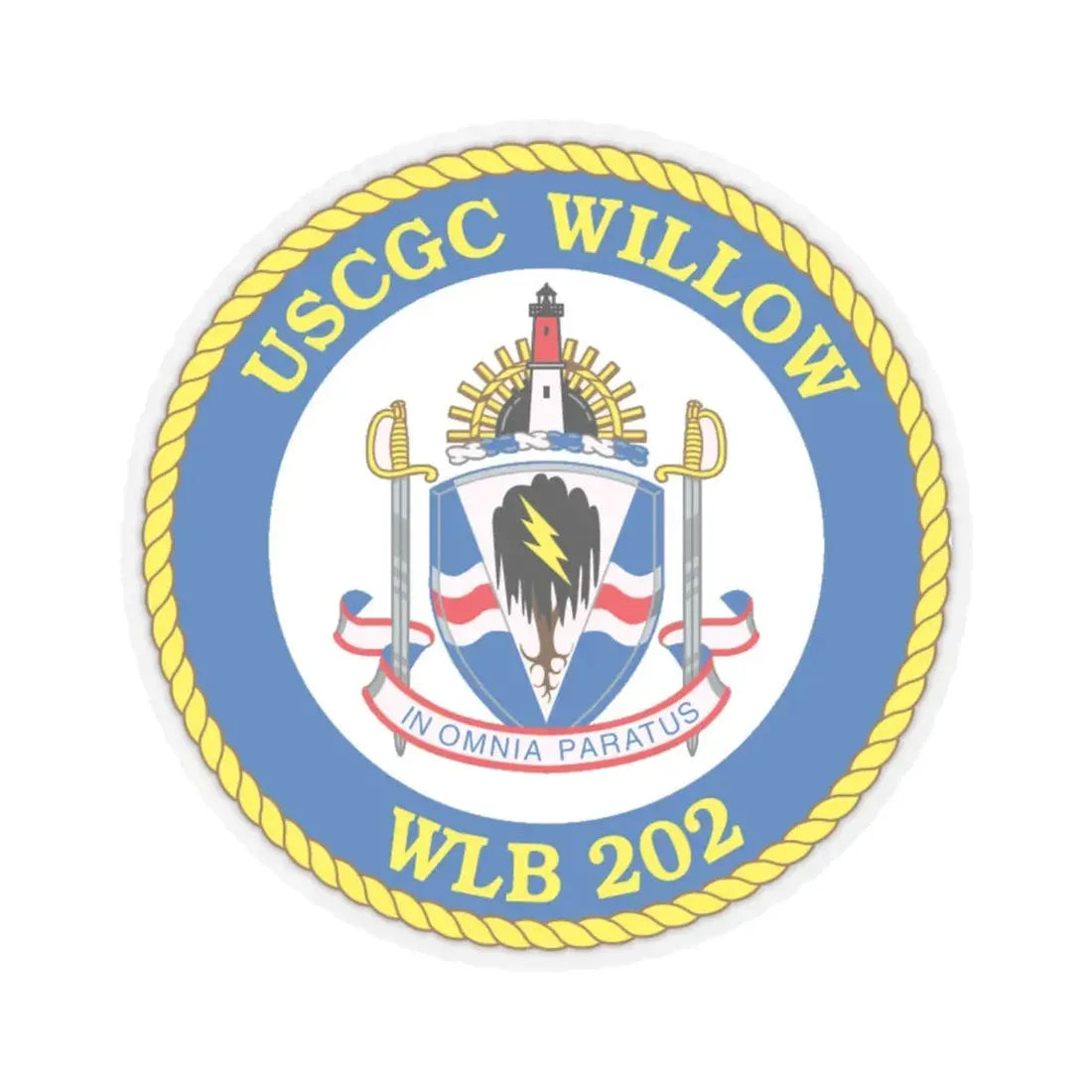 USCGC Willow WLB 202 (U.S. Coast Guard) STICKER Vinyl Kiss-Cut Decal 6 Inch Transparent - The Sticker Space