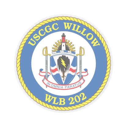 USCGC Willow WLB 202 (U.S. Coast Guard) STICKER Vinyl Kiss-Cut Decal 6 Inch Transparent - The Sticker Space