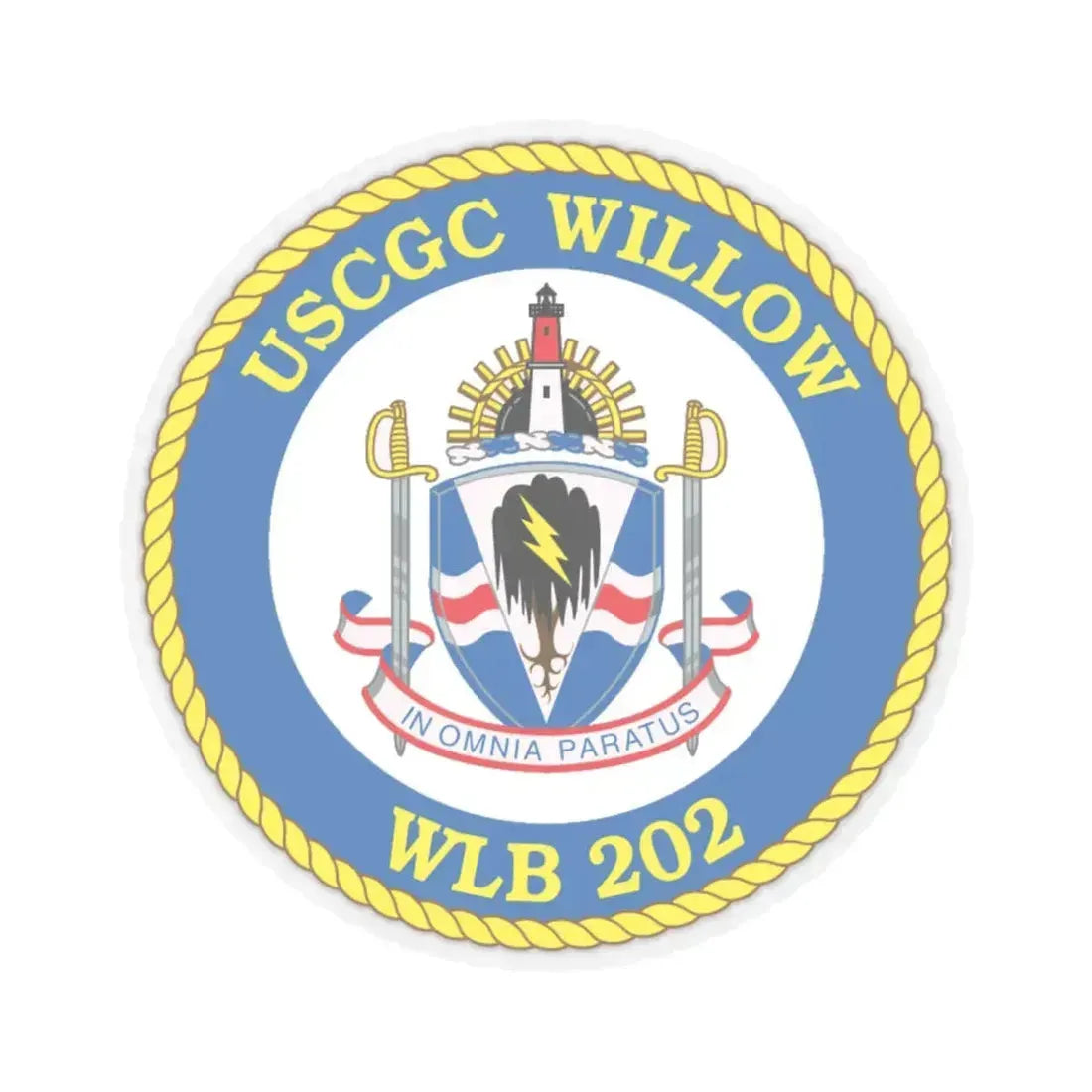 USCGC Willow WLB 202 (U.S. Coast Guard) STICKER Vinyl Kiss-Cut Decal 6 Inch Transparent - The Sticker Space