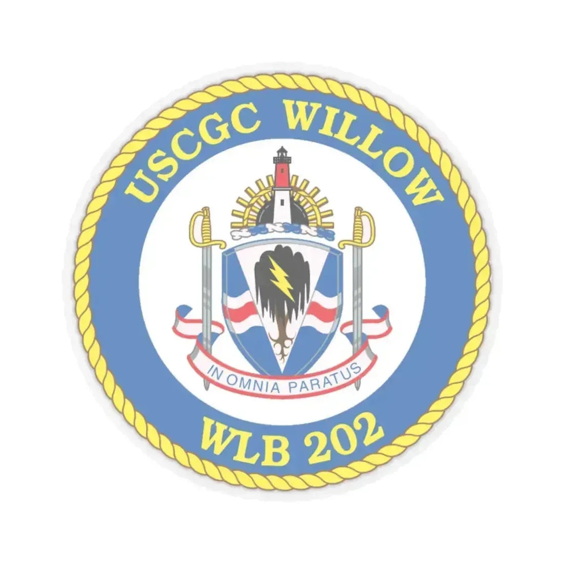 USCGC Willow WLB 202 (U.S. Coast Guard) STICKER Vinyl Kiss-Cut Decal 6 Inch Transparent - The Sticker Space