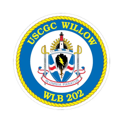USCGC Willow WLB 202 (U.S. Coast Guard) STICKER Vinyl Kiss-Cut Decal 6 Inch White - The Sticker Space