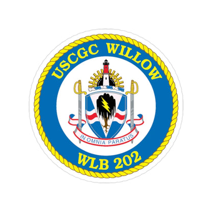 USCGC Willow WLB 202 (U.S. Coast Guard) Transparent STICKER Die-Cut Vinyl Decal 2 Inch - The Sticker Space
