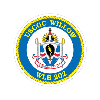 USCGC Willow WLB 202 (U.S. Coast Guard) Transparent STICKER Die-Cut Vinyl Decal 6 Inch - The Sticker Space