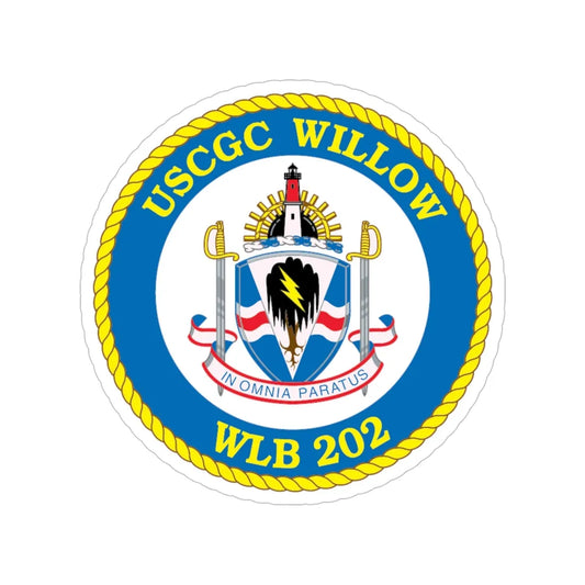 USCGC Willow WLB 202 (U.S. Coast Guard) Transparent STICKER Die-Cut Vinyl Decal 6 Inch - The Sticker Space