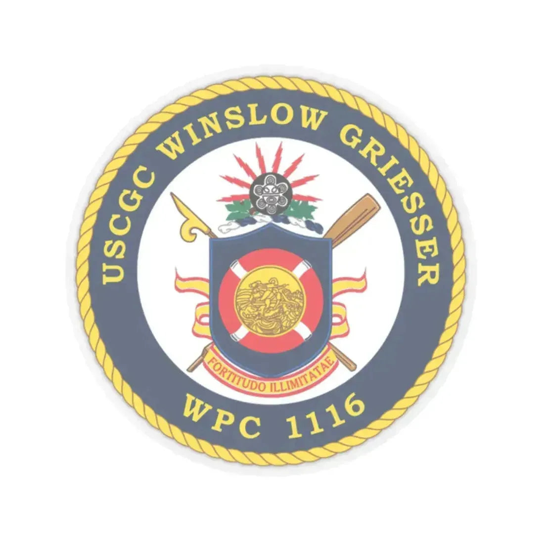 USCGC Winslow Griesser (U.S. Coast Guard) STICKER Vinyl Kiss-Cut Decal 2 Inch Transparent - The Sticker Space