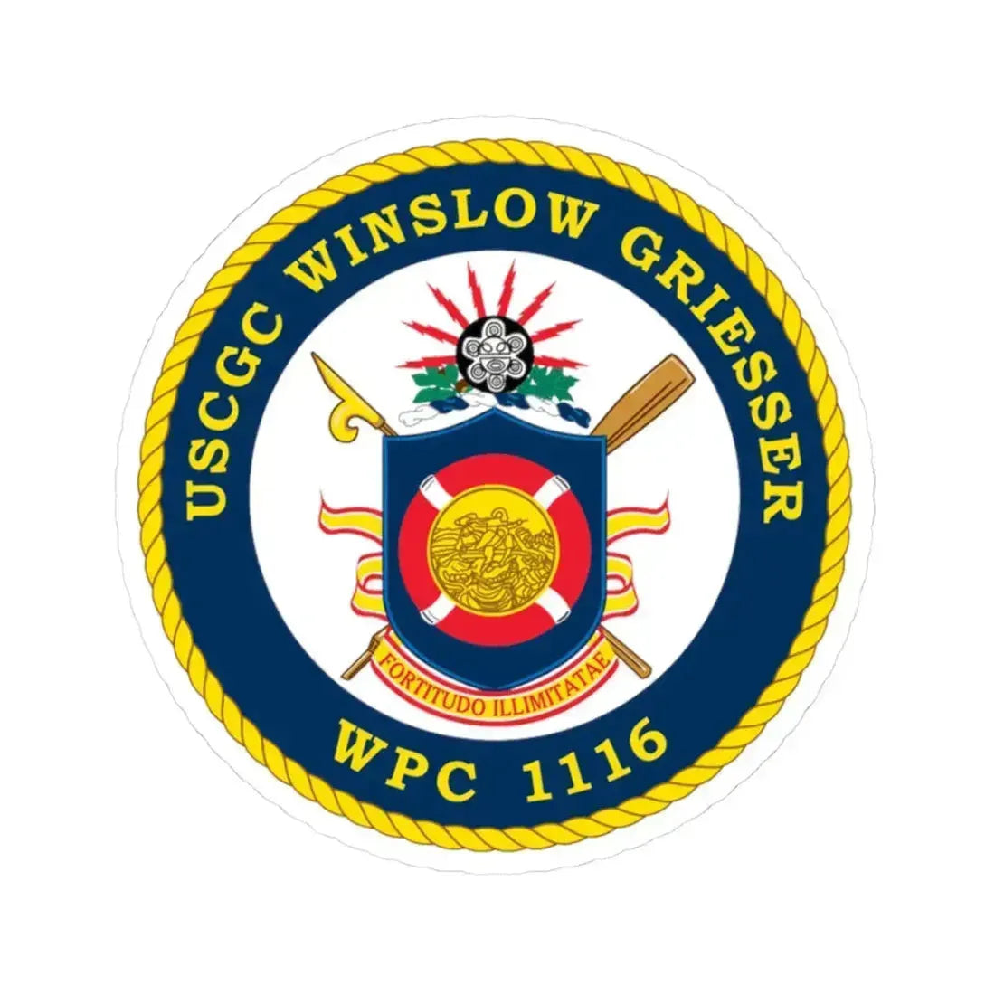 USCGC Winslow Griesser (U.S. Coast Guard) STICKER Vinyl Kiss-Cut Decal 3 Inch White - The Sticker Space