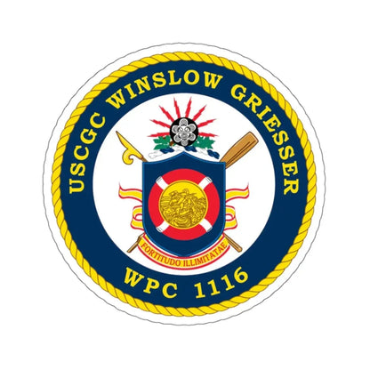 USCGC Winslow Griesser (U.S. Coast Guard) STICKER Vinyl Kiss-Cut Decal 4 Inch White - The Sticker Space