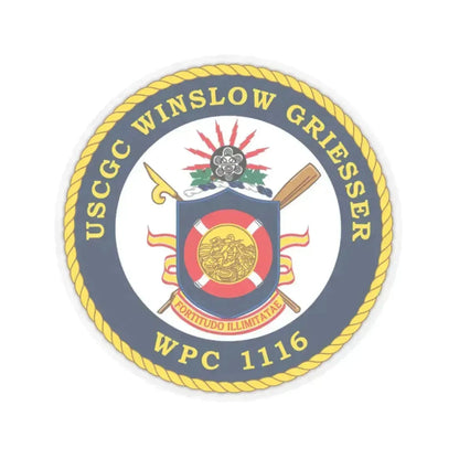 USCGC Winslow Griesser (U.S. Coast Guard) STICKER Vinyl Kiss-Cut Decal 6 Inch Transparent - The Sticker Space