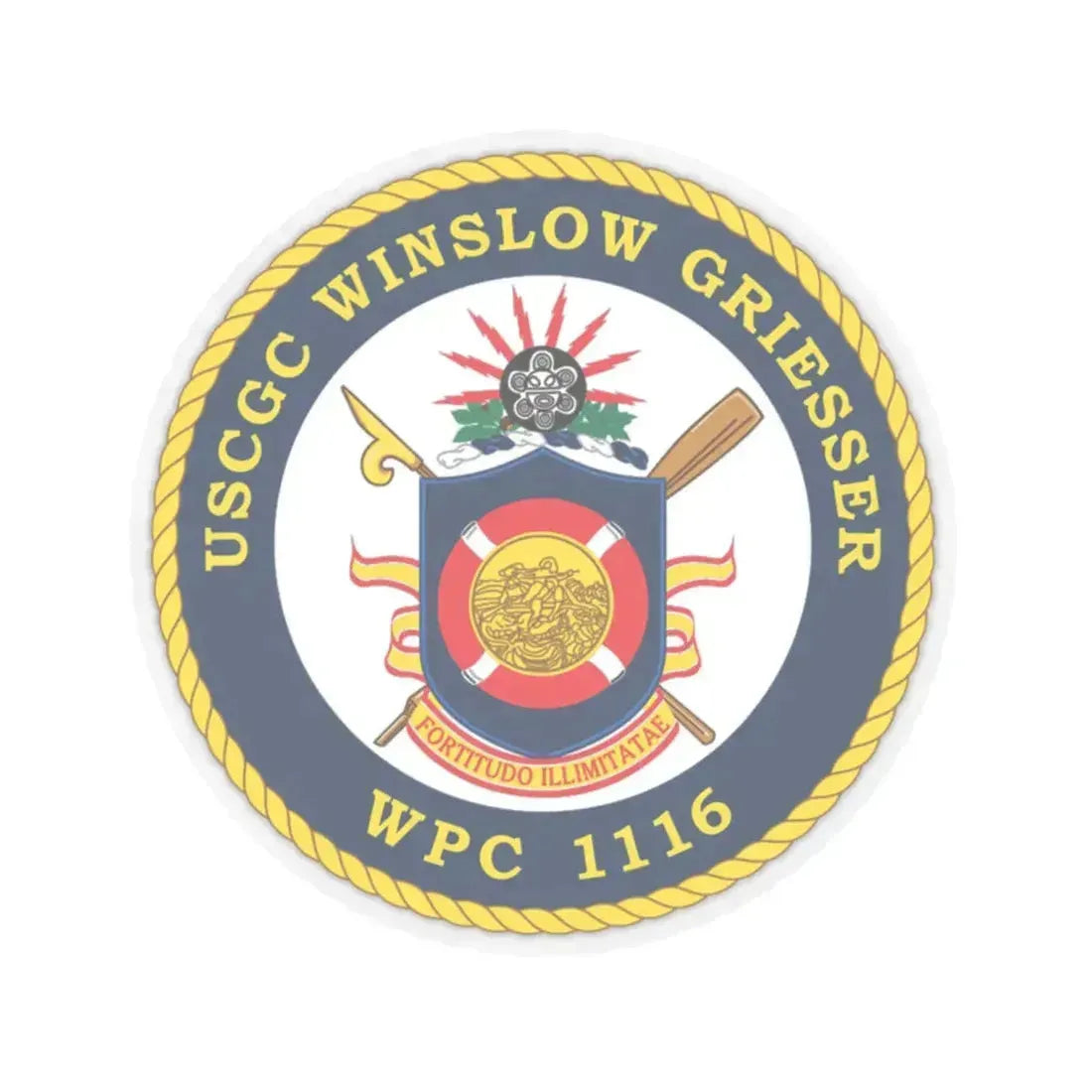 USCGC Winslow Griesser (U.S. Coast Guard) STICKER Vinyl Kiss-Cut Decal 6 Inch Transparent - The Sticker Space