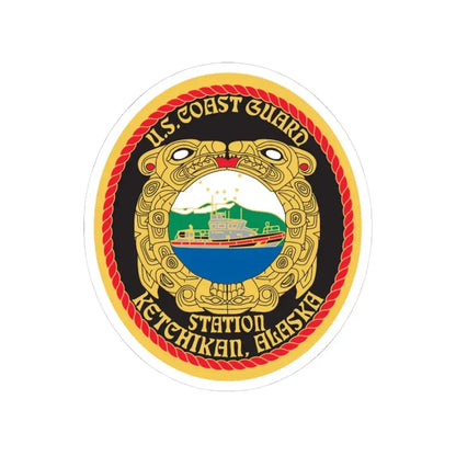 USCGS Ketchikan (U.S. Coast Guard) STICKER Vinyl Kiss-Cut Decal 3 Inch White - The Sticker Space