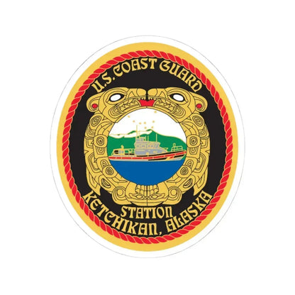 USCGS Ketchikan (U.S. Coast Guard) STICKER Vinyl Kiss-Cut Decal 4 Inch White - The Sticker Space