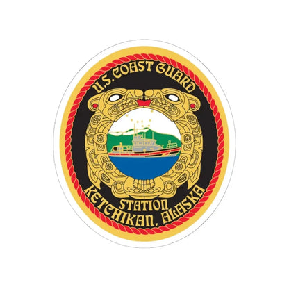 USCGS Ketchikan (U.S. Coast Guard) STICKER Vinyl Kiss-Cut Decal 6 Inch White - The Sticker Space