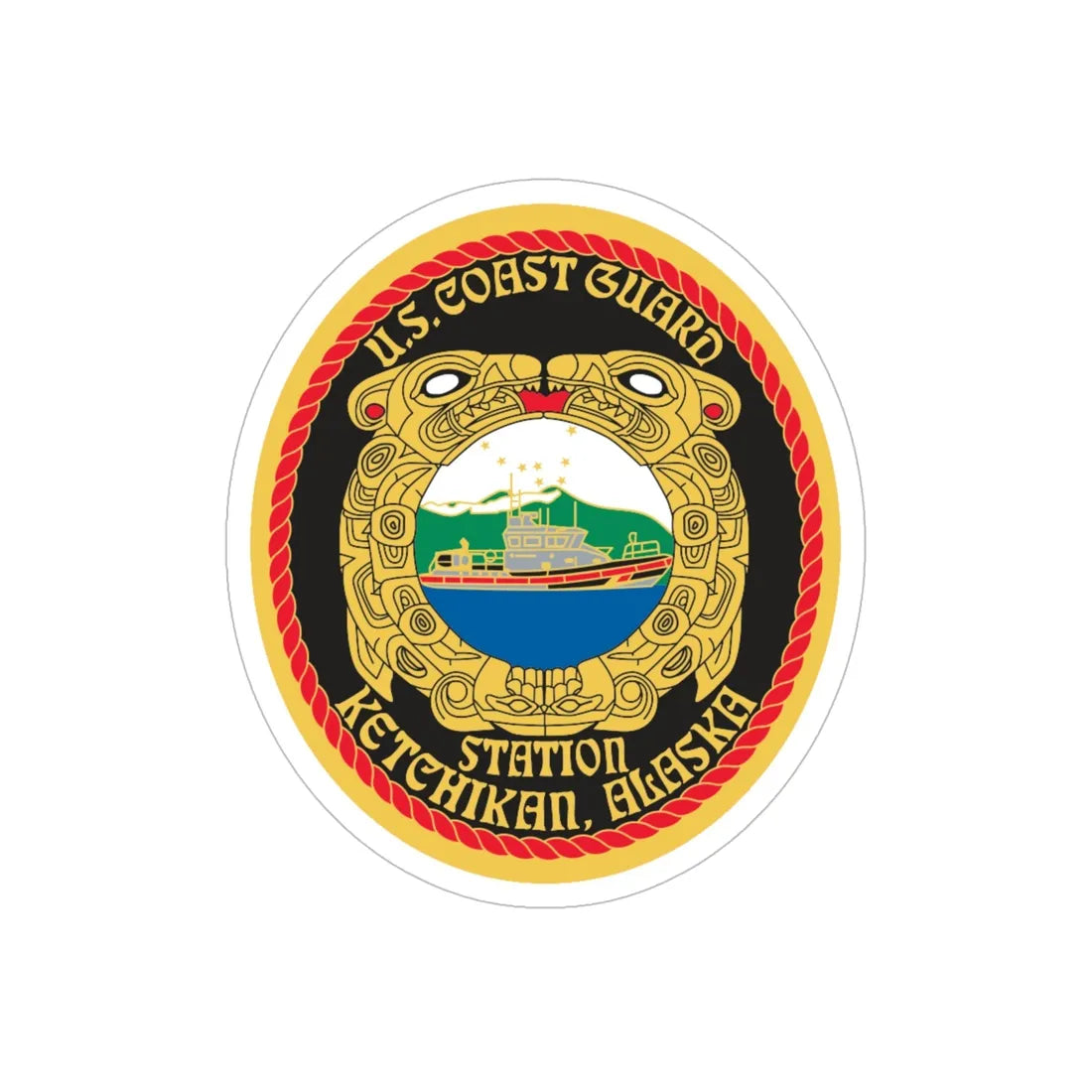 USCGS Ketchikan (U.S. Coast Guard) Transparent STICKER Die-Cut Vinyl Decal 6 Inch - The Sticker Space
