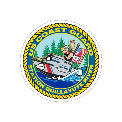 USCGS Quillayute River (U.S. Coast Guard) STICKER Vinyl Die-Cut Decal-5 Inch-The Sticker Space