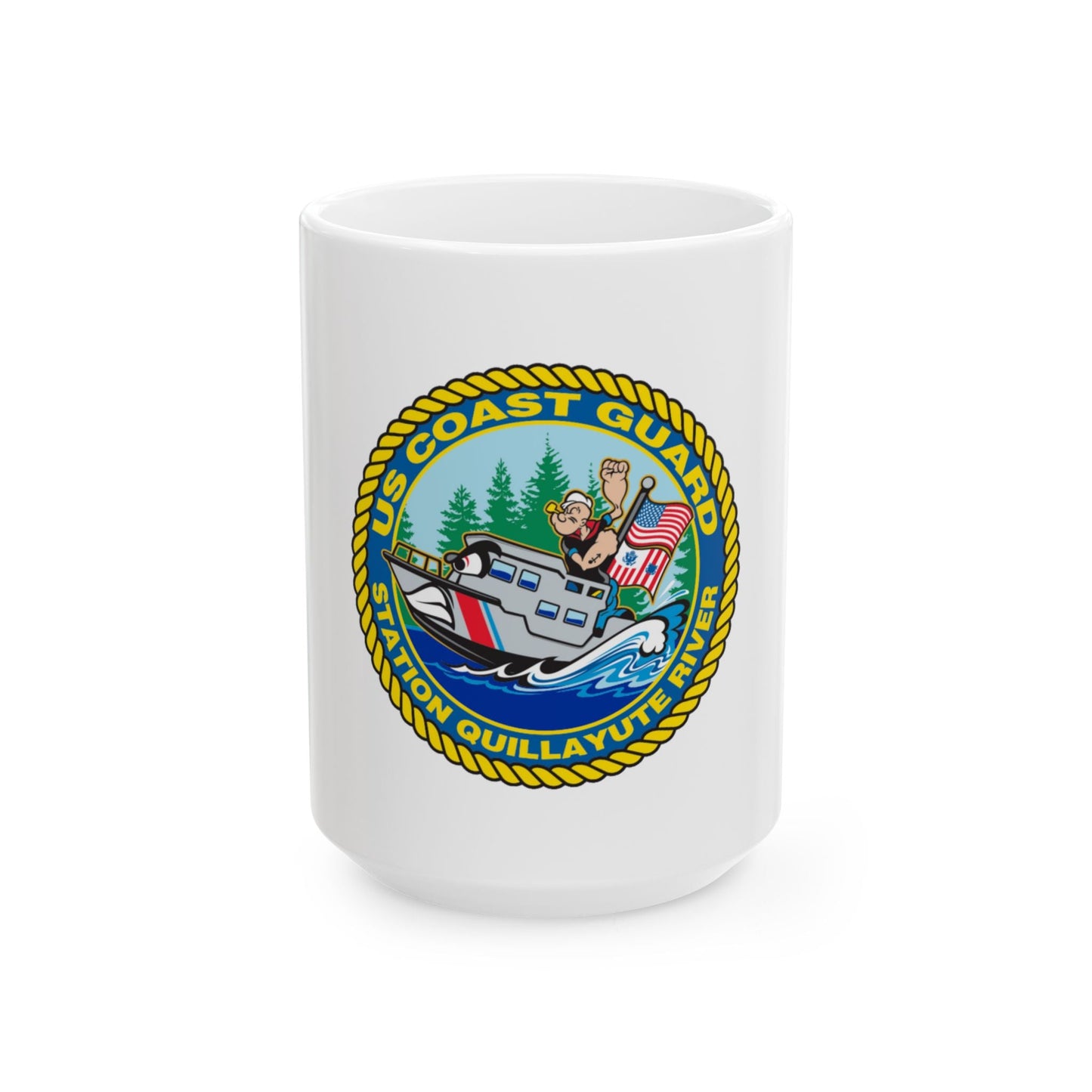 USCGS Quillayute River (U.S. Coast Guard) White Coffee Mug