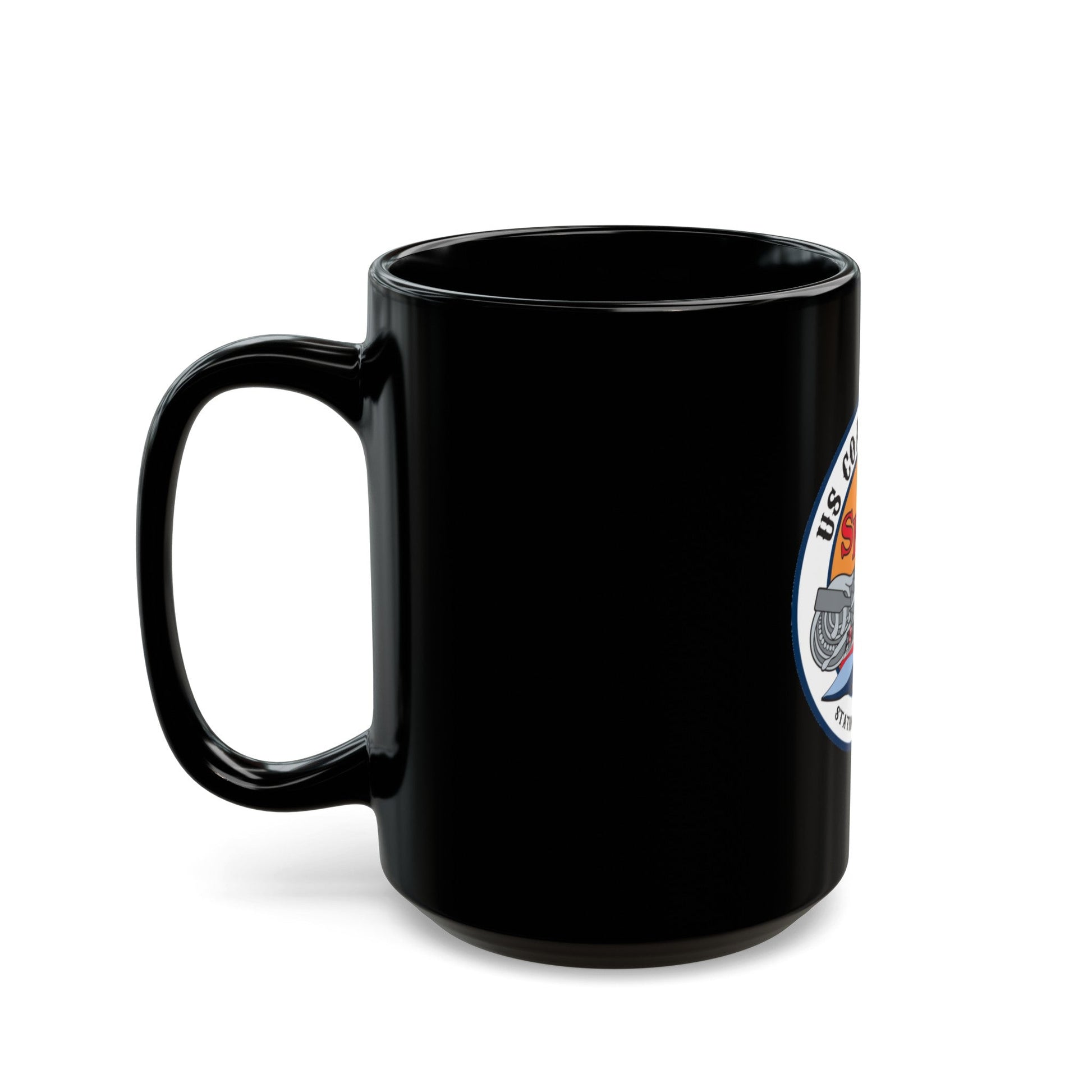 USCGS San Francisco Station (U.S. Coast Guard) Black Coffee Mug-The Sticker Space