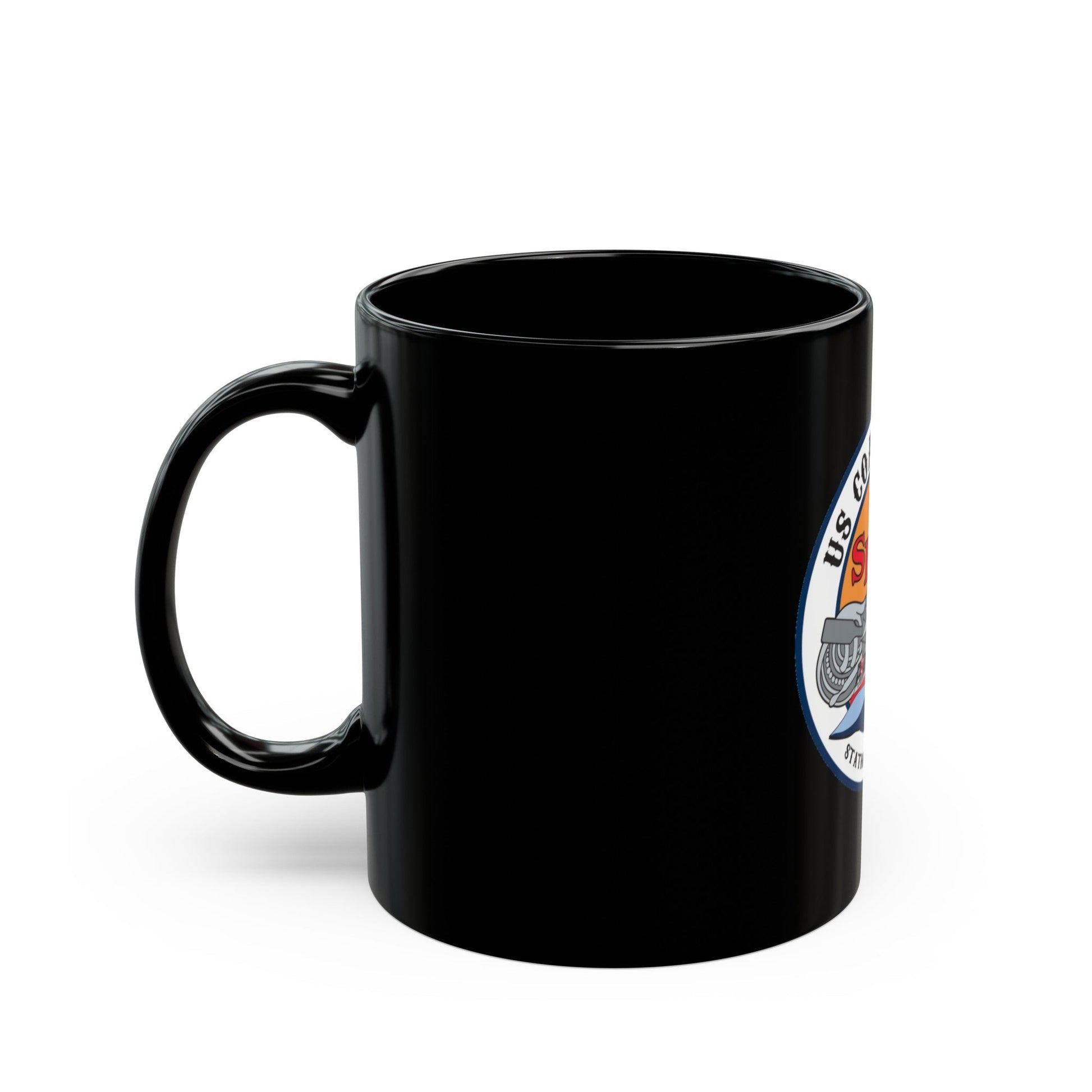 USCGS San Francisco Station (U.S. Coast Guard) Black Coffee Mug-The Sticker Space