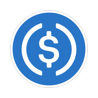 USD COIN USDC (Cryptocurrency) STICKER Vinyl Die-Cut Decal 2 Inch - The Sticker Space