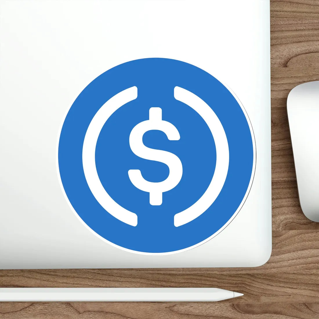 USD COIN USDC (Cryptocurrency) STICKER Vinyl Die-Cut Decal - The Sticker Space