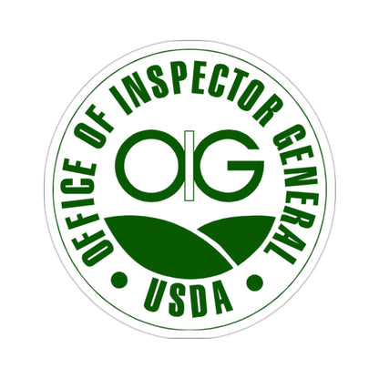 USDA Office Of Inspector General STICKER Vinyl Die-Cut Decal-2 Inch-The Sticker Space