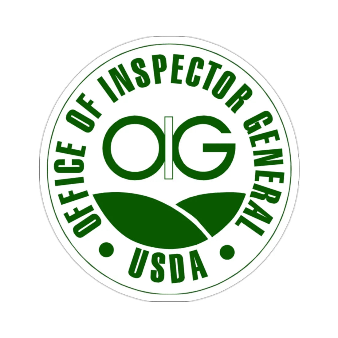USDA Office Of Inspector General STICKER Vinyl Die-Cut Decal 2 Inch - The Sticker Space