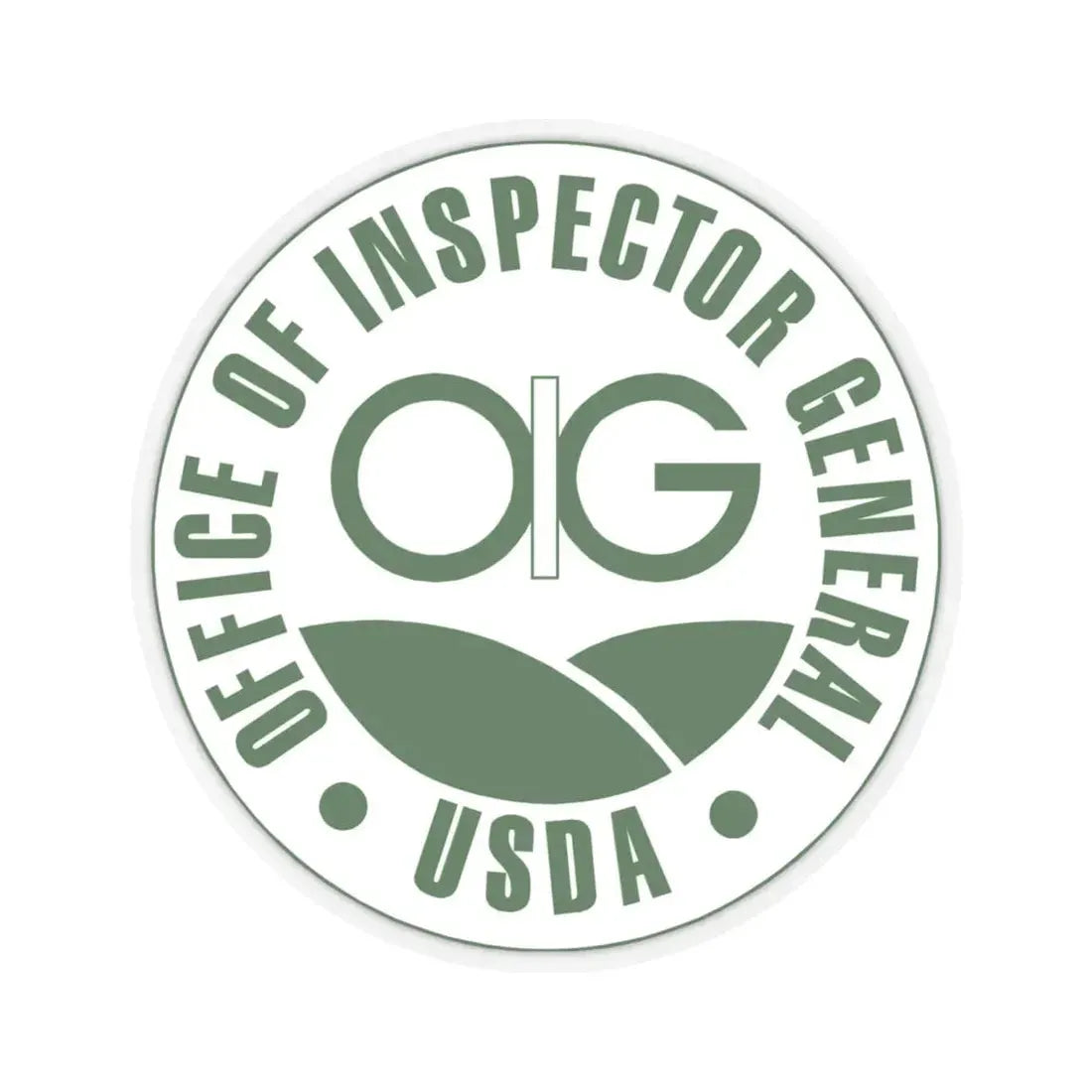USDA Office Of Inspector General - STICKER Vinyl Kiss-Cut Decal 6 Inch Transparent - The Sticker Space