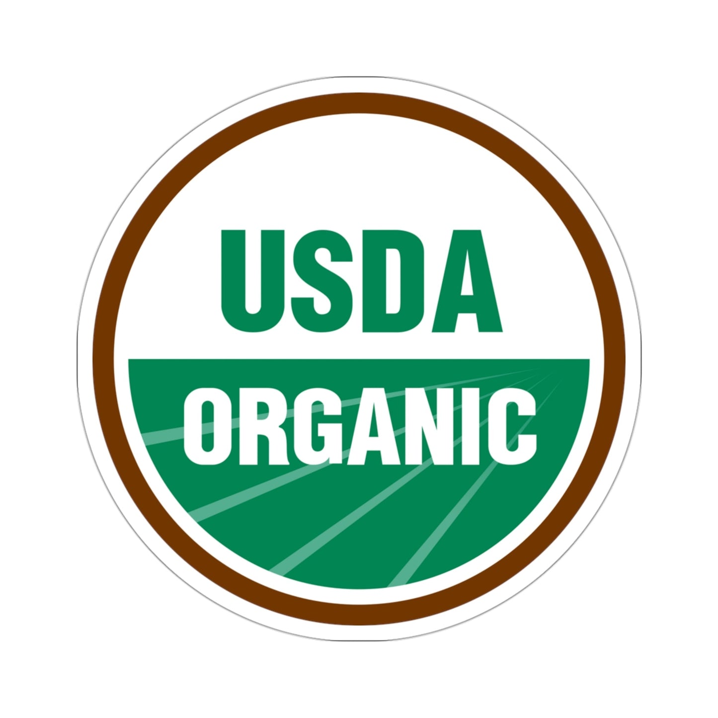 USDA Organic STICKER Vinyl Die-Cut Decal-3 Inch-The Sticker Space