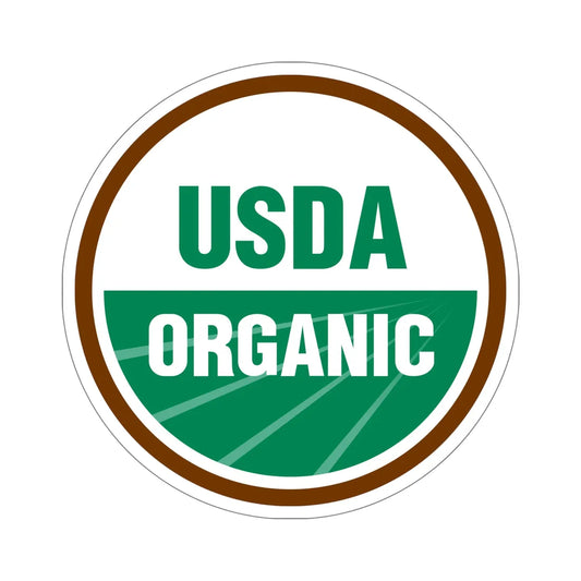 USDA Organic STICKER Vinyl Die-Cut Decal 6 Inch - The Sticker Space